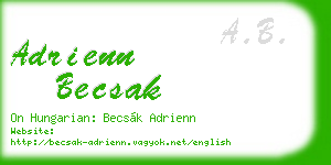 adrienn becsak business card